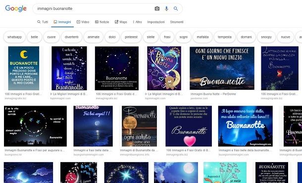 Scaricare immagini buonanotte