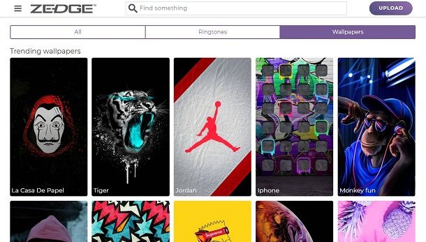 Scaricare immagini gratis da Zedge