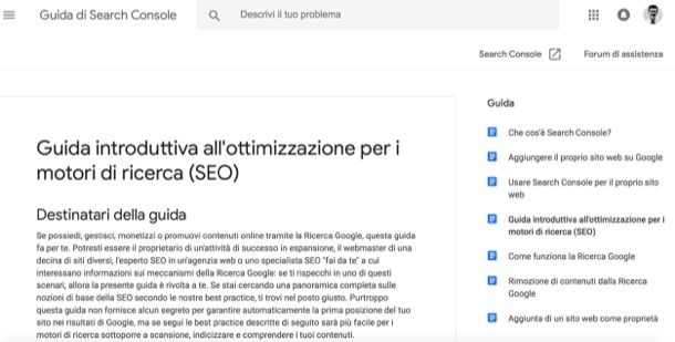 Come indicizzare sito Google