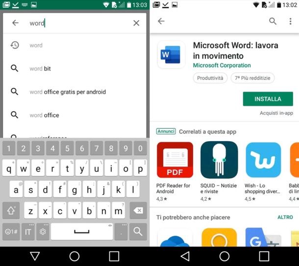 Word per Android