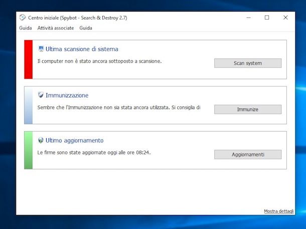 Come eliminare spyware