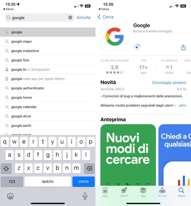 Scaricare app di Google