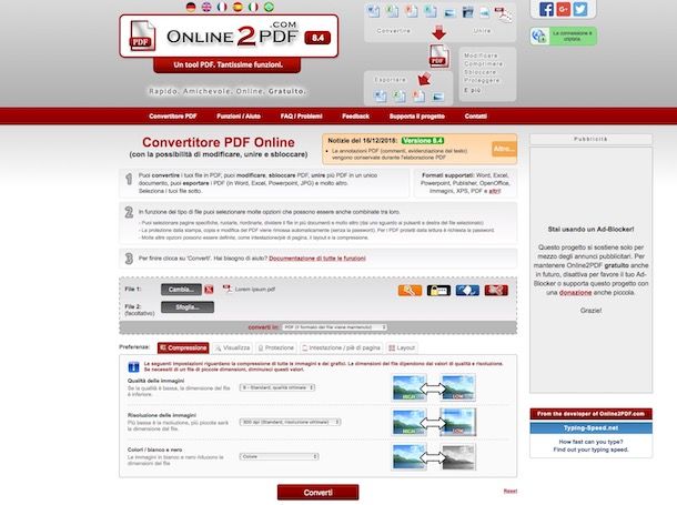 Come ridurre file PDF