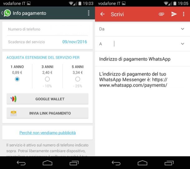 Come faccio a pagare WhatsApp