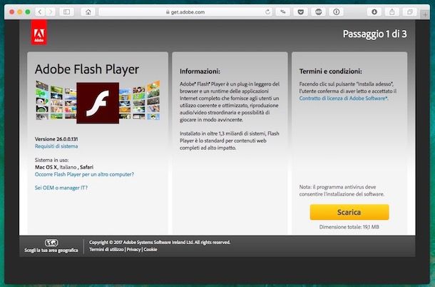 Come scaricare Flash Player