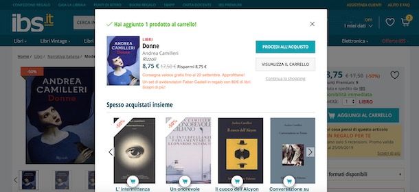 Acquistare libri su IBS