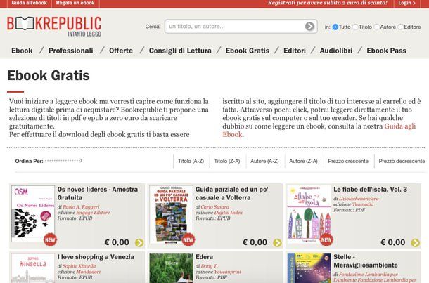 Come scaricare libri PDF