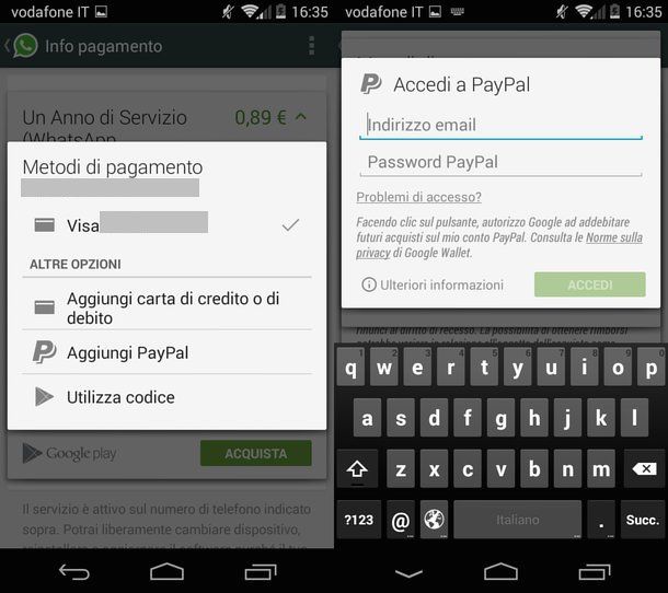 Come pagare WhatsApp con PayPal