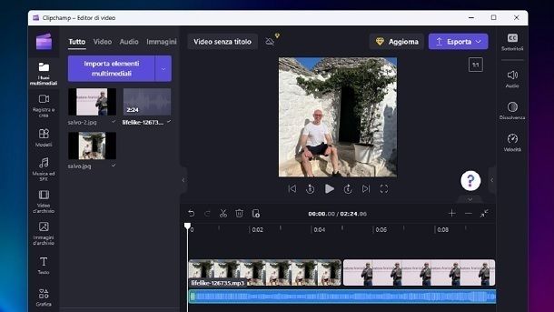 Editing video Clipchamp Windows