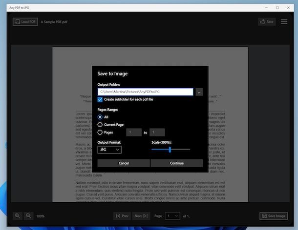 Any PDF to JPG