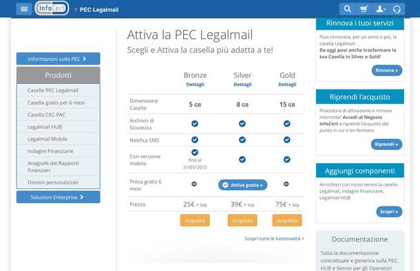 Come creare una casella di posta certificata Come creare una casella di posta certificata