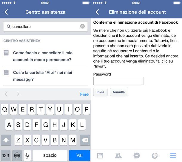 Come chiudere account Facebook Salvatore Aranzulla