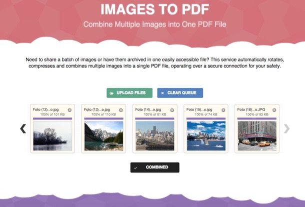 Come convertire immagine in PDF