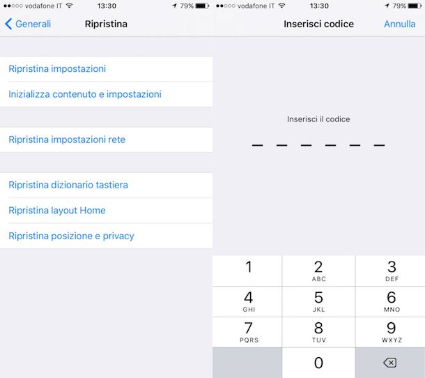 Come ripristinare iPhone senza iTunes