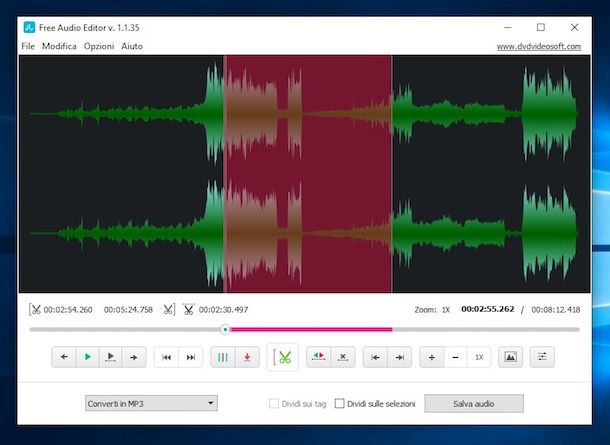 Come tagliare file audio