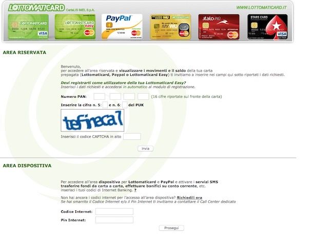 Come ricaricare carta PayPal