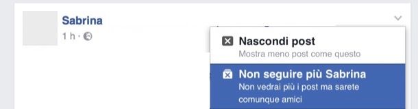 Come nascondere amici Facebook