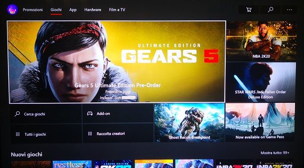 Acquistare il gioco nello Xbox Store