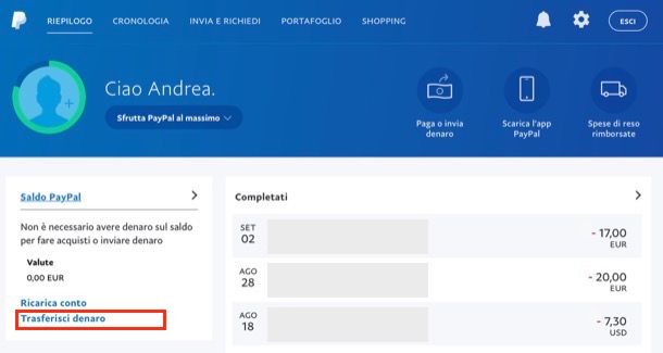 Trasferire Soldi Da Postepay A Paypal