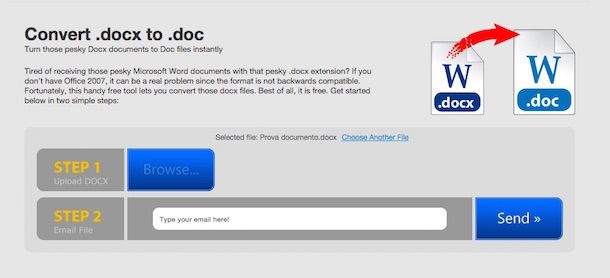 convertire file docx in doc