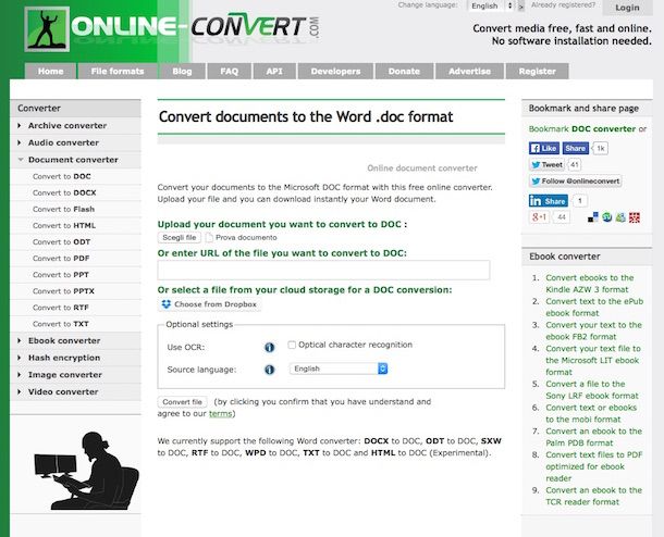Screenshot di Online Converter