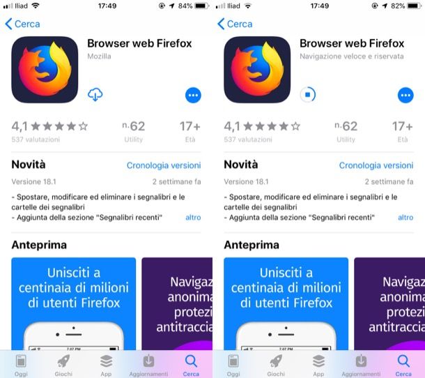 Firefox per iOS/iPadOS