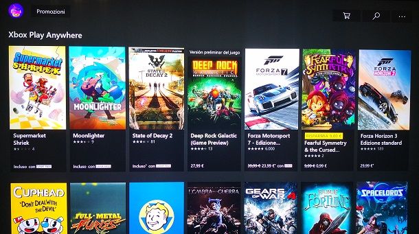 Scaricare giochi Xbox One da PC