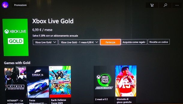 Scaricare giochi Xbox One gratis