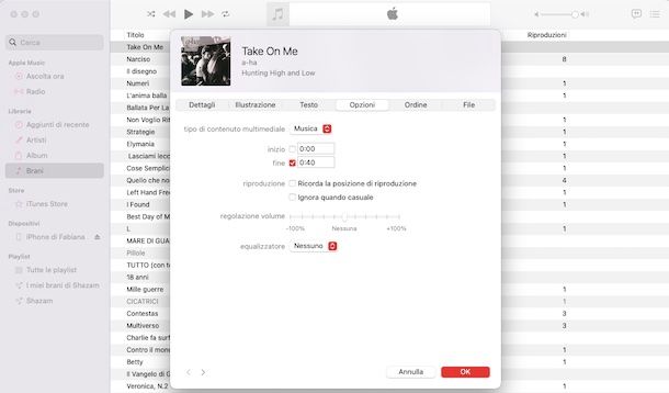 Creare suoneria per iPhone da iTunes e Musica da computer