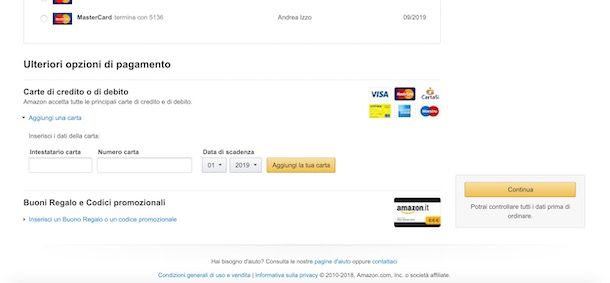 Pagare su Amazon con PayPal