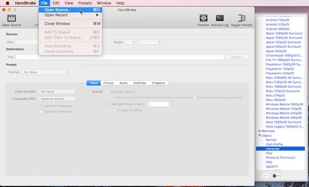 Come convertire video in MP4