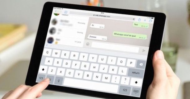 Come si usare WhatsApp su iPad