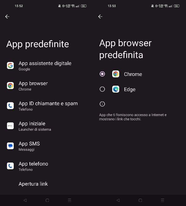 Come impostare Google Chrome come predefinito