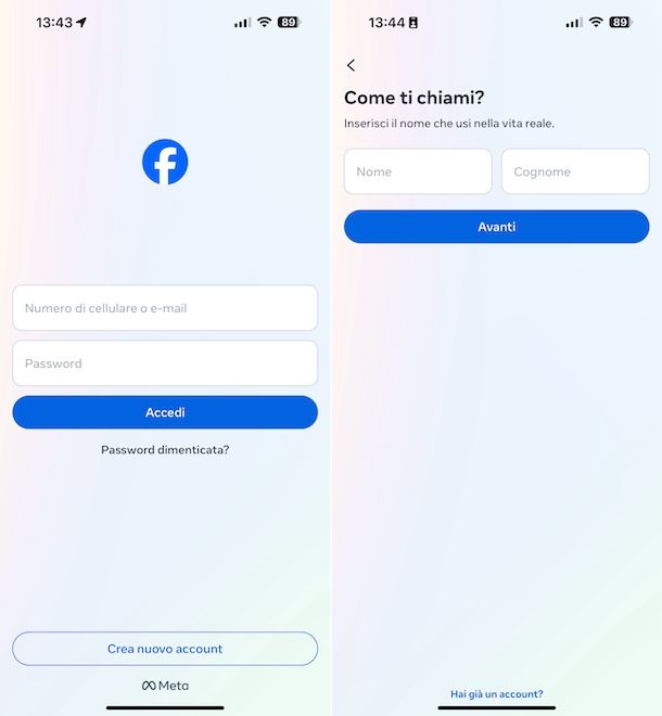 Facebook app