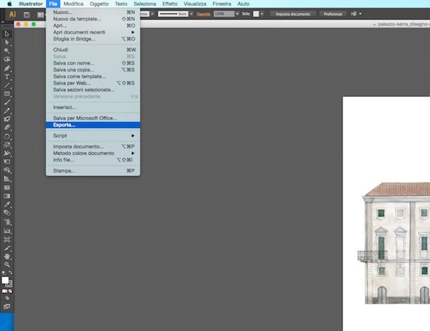 Screenshot che mostra come trasformare PDF in DWG