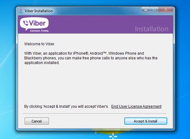Screenshot che mostra come scaricare Viber gratis