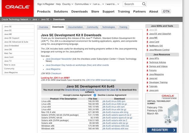 Screenshot che mostra come programmare app Android