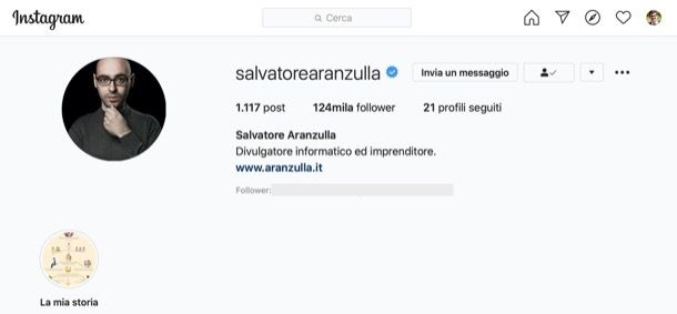 Account Instagram di Salvatore Aranzulla