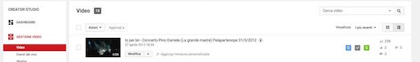 Screenshot che mostra come guadagnare soldi con YouTube