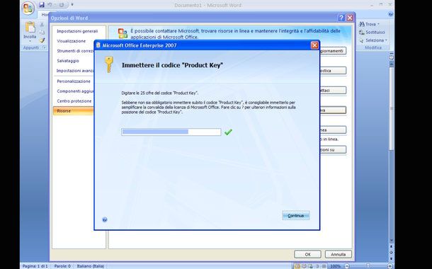 Come attivare Office 2007