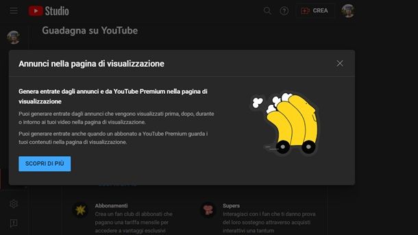 Tipologie di annunci pubblicitari YouTube