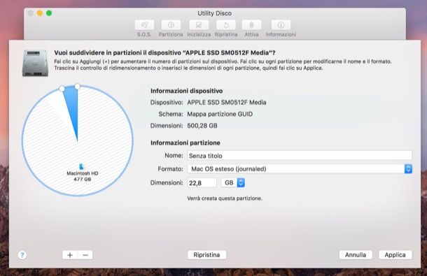 Come partizionare hard disk
