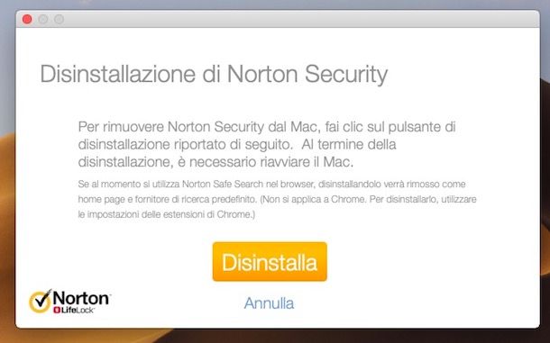 Come disinstallare Norton
