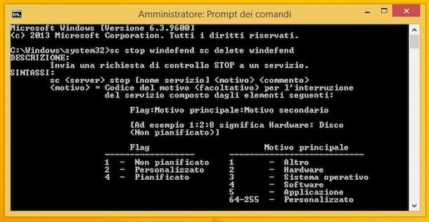 Come disinstallare Windows Defender