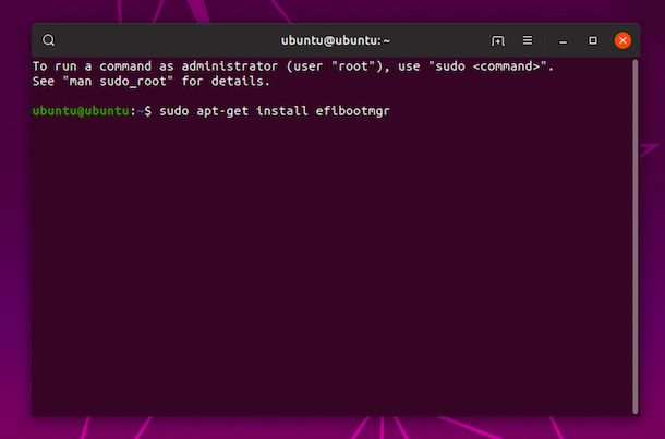 efibootmgr Ubuntu