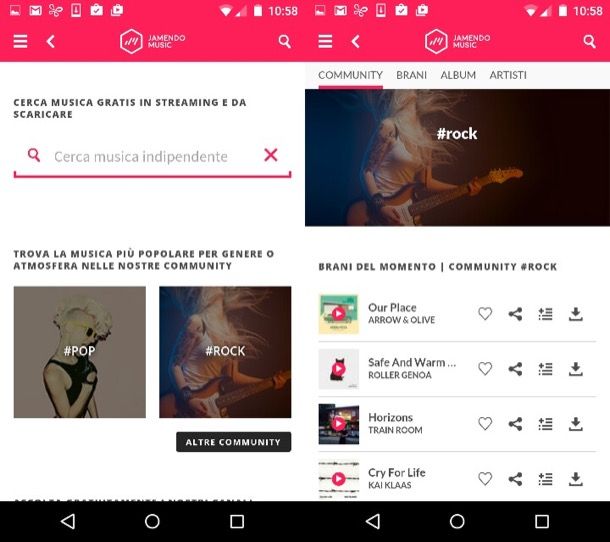 Programmi per scaricare musica Android