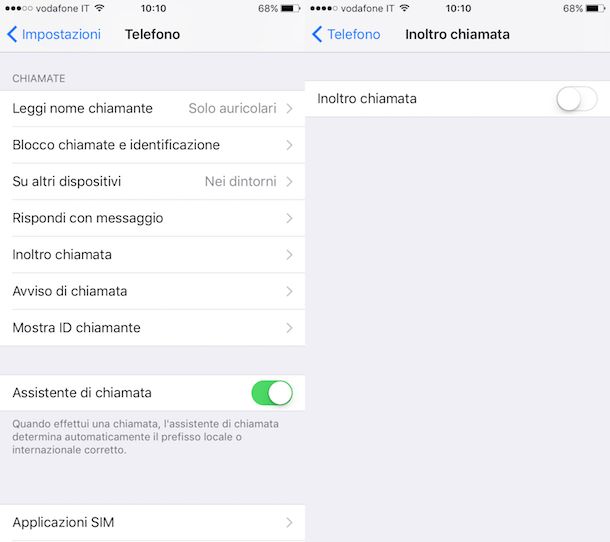 Come togliere segreteria telefonica Vodafone