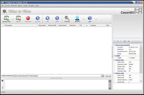 Come convertire file MP4 in AVI