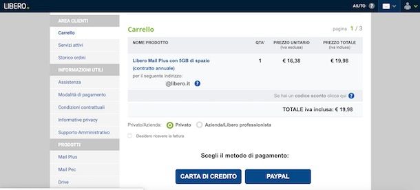 Attivare Mail Plus