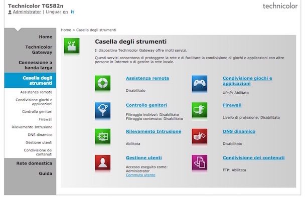 Come configurare modem Infostrada